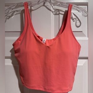 PRICE REDUCTION: ALIGN cropped tank size 10 with padding and removable pads